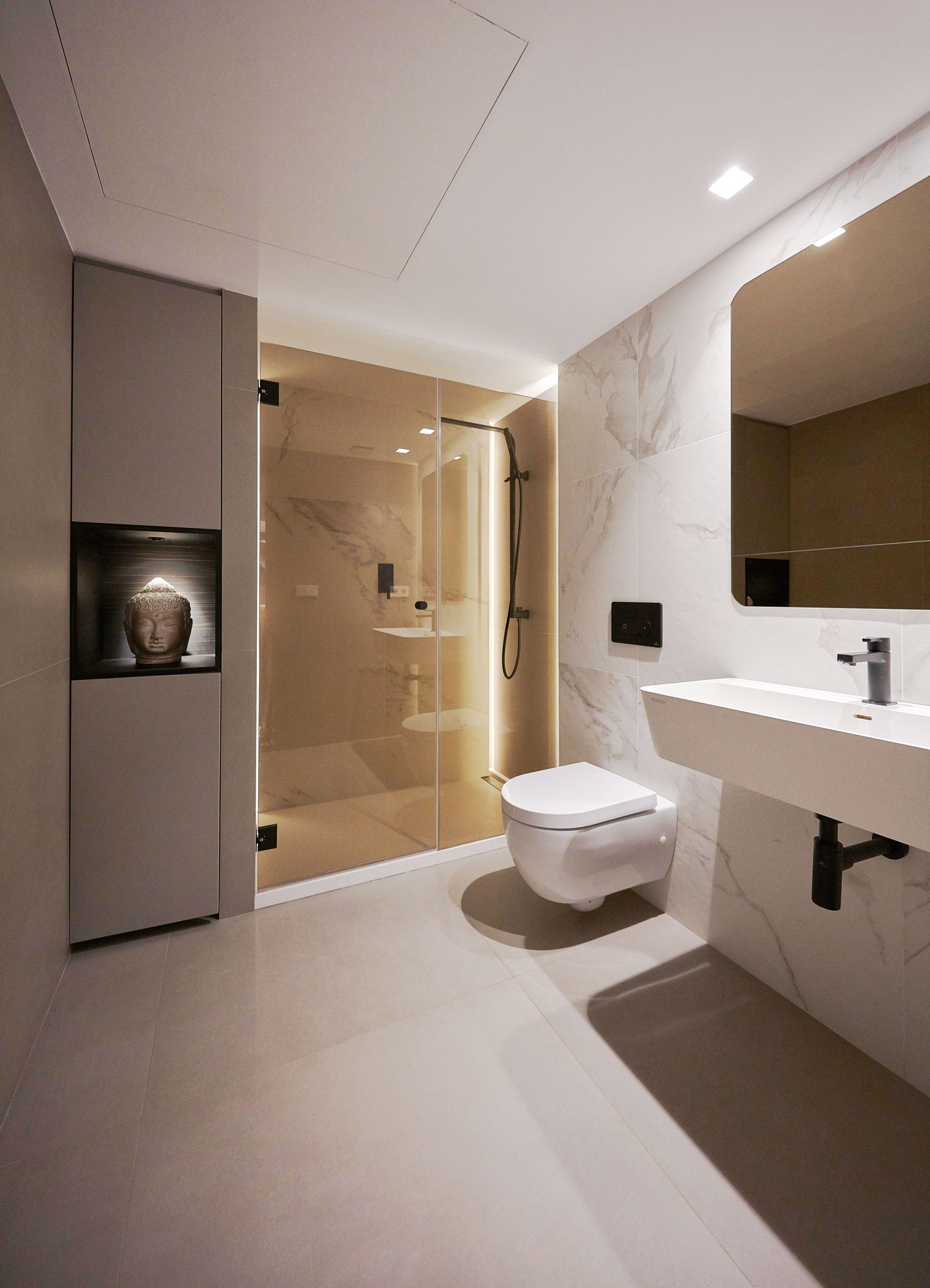 proyecto interiorismo atico madrid estudio interioristas valencia diseño espacios mobiliario baño visitas
