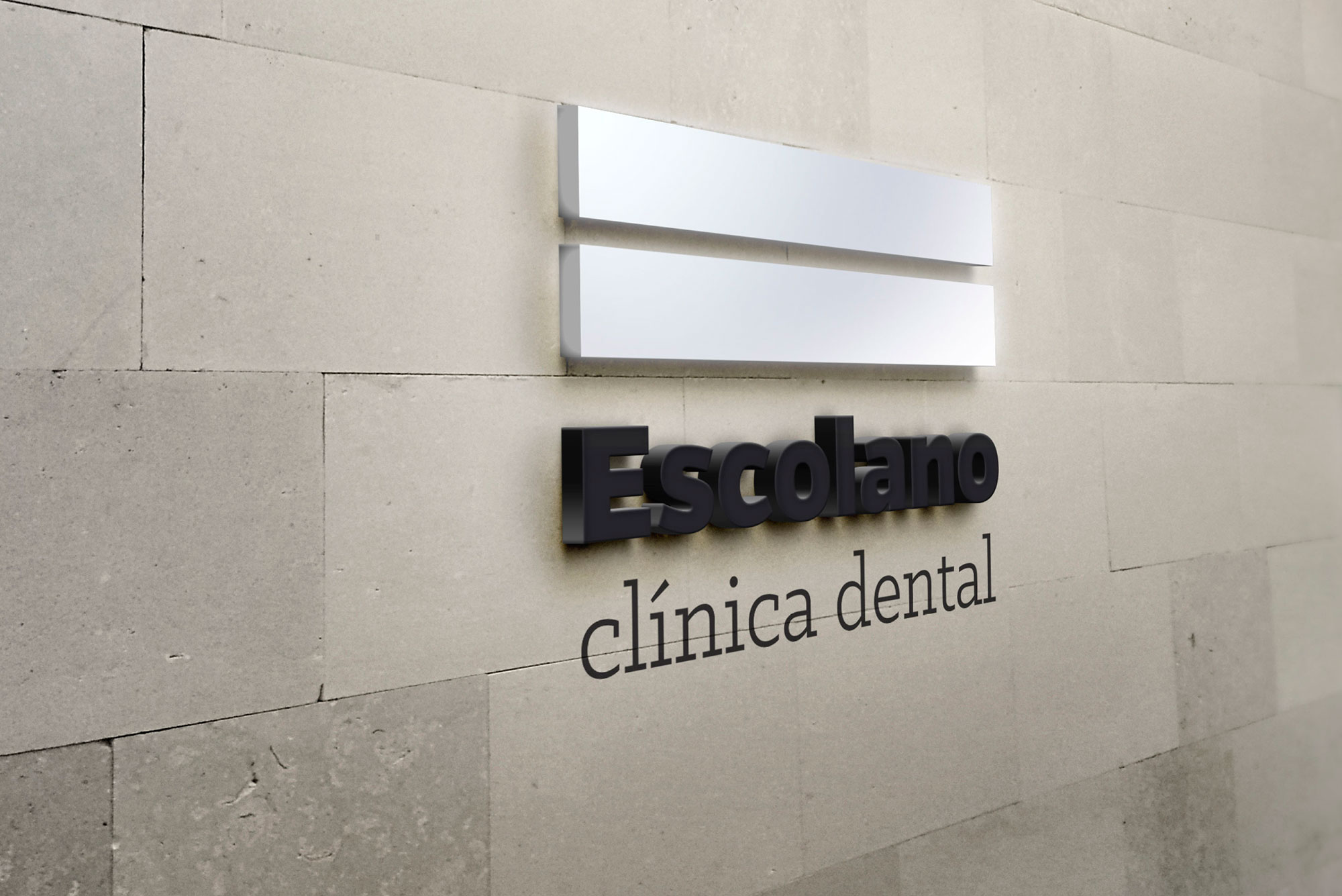 identidad corporativa branding clinica dental gandia interioristas valencia logotipo en fachada
