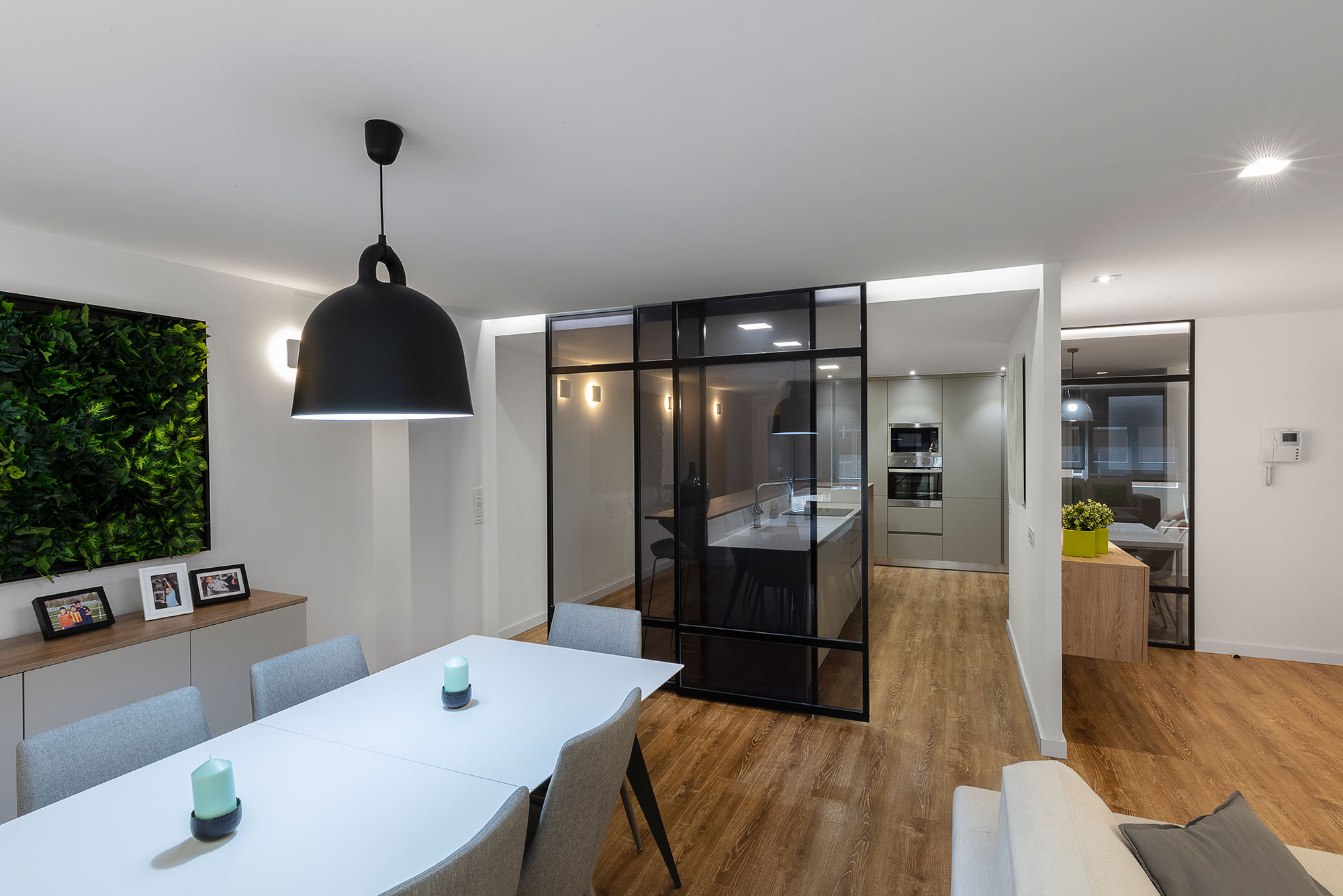 proyecto interiorismo vivienda zona dia interiorista Valencia diseño moderno salon comedor cocina